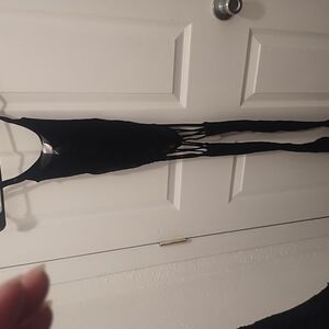 Elegant Black Women's Fringe Dress